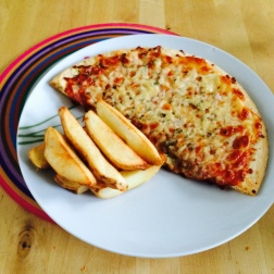 Gluten Free Pizza and chips